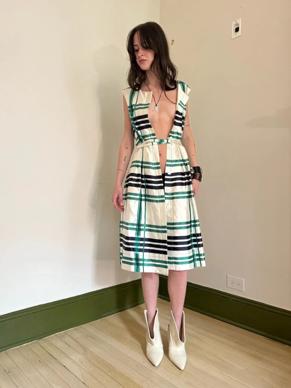 oscar de la renta a line dress Oscar de la Renta Silk A-Line Dress Size 2